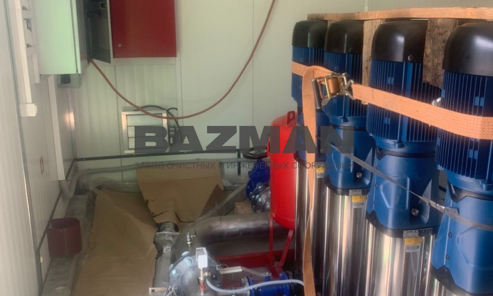 Станция повышения давления СПД в блок модуле Объект Врангель Находка