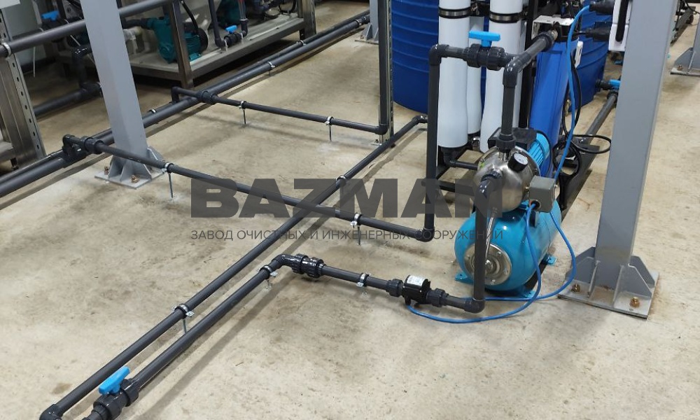 Очистные сооружения фильтрата полигона ТБО производительность 20 м3/сутки г. Туинцы респ. Беларусь